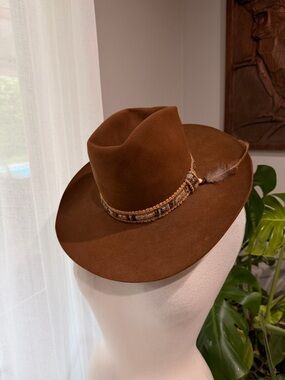 Resistol Stagecoach Timber Creek Felt Cowboy Hat Chestnut 7